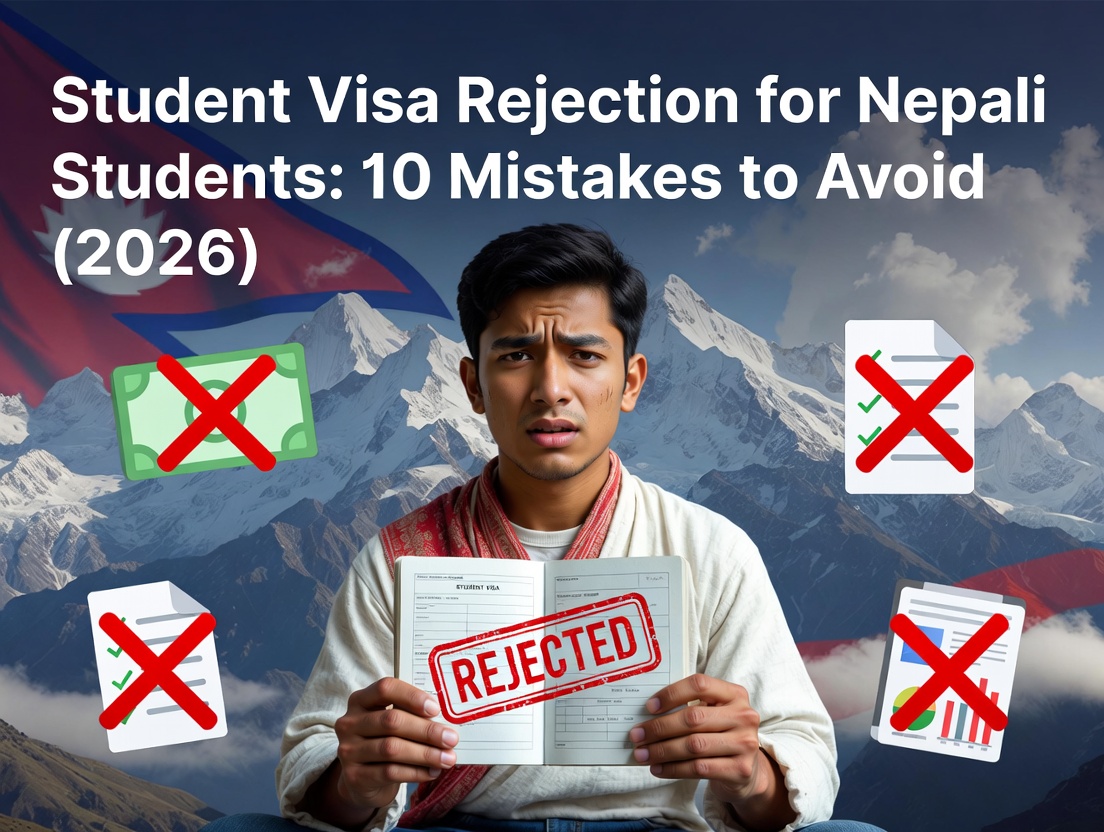 Student Visa Rejection for Nepali Students: 10 Critical Mistakes to Avoid in 2026