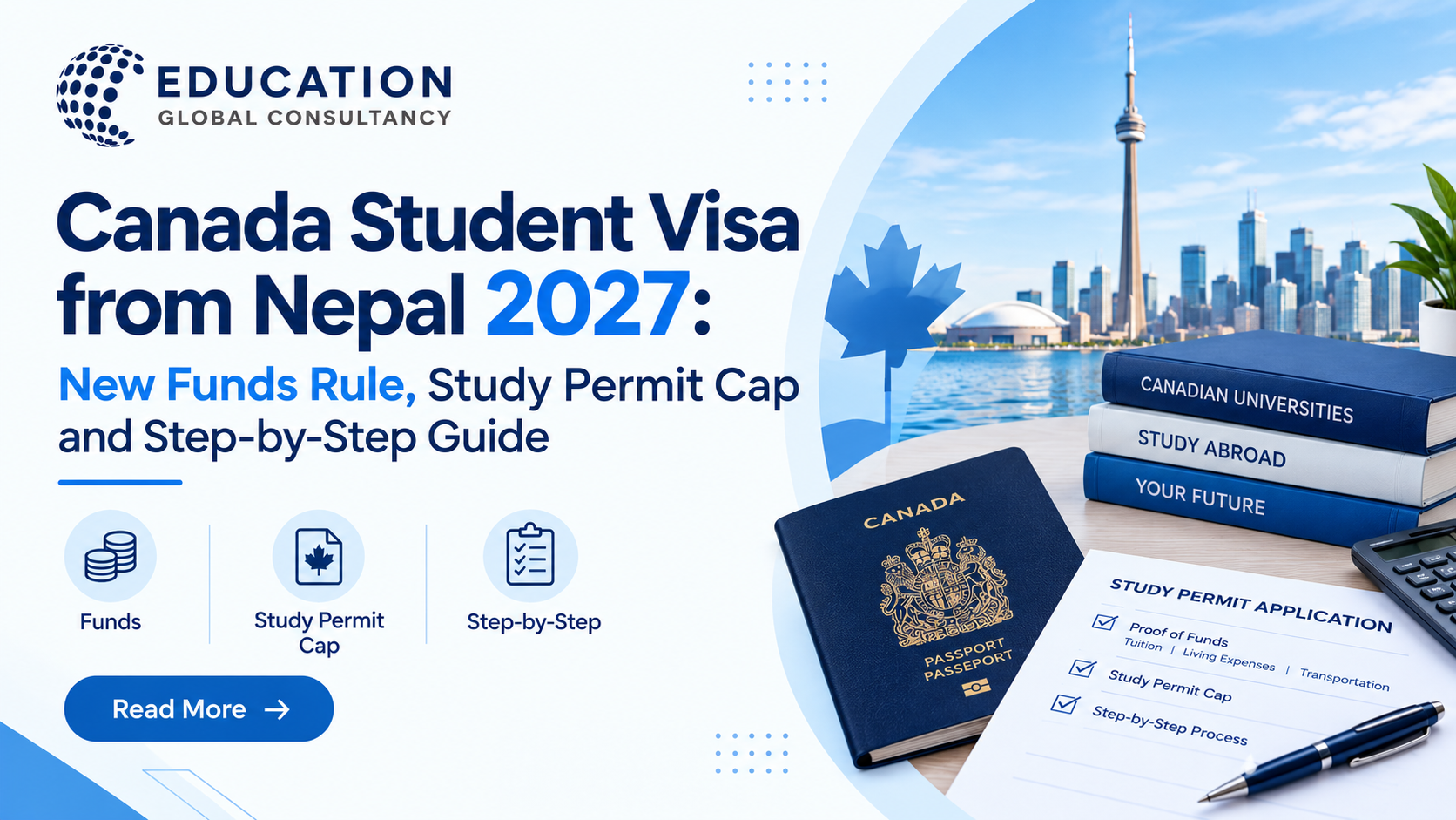 Nepali student reviewing Canada student visa from Nepal documents with a counsellor in Kathmandu